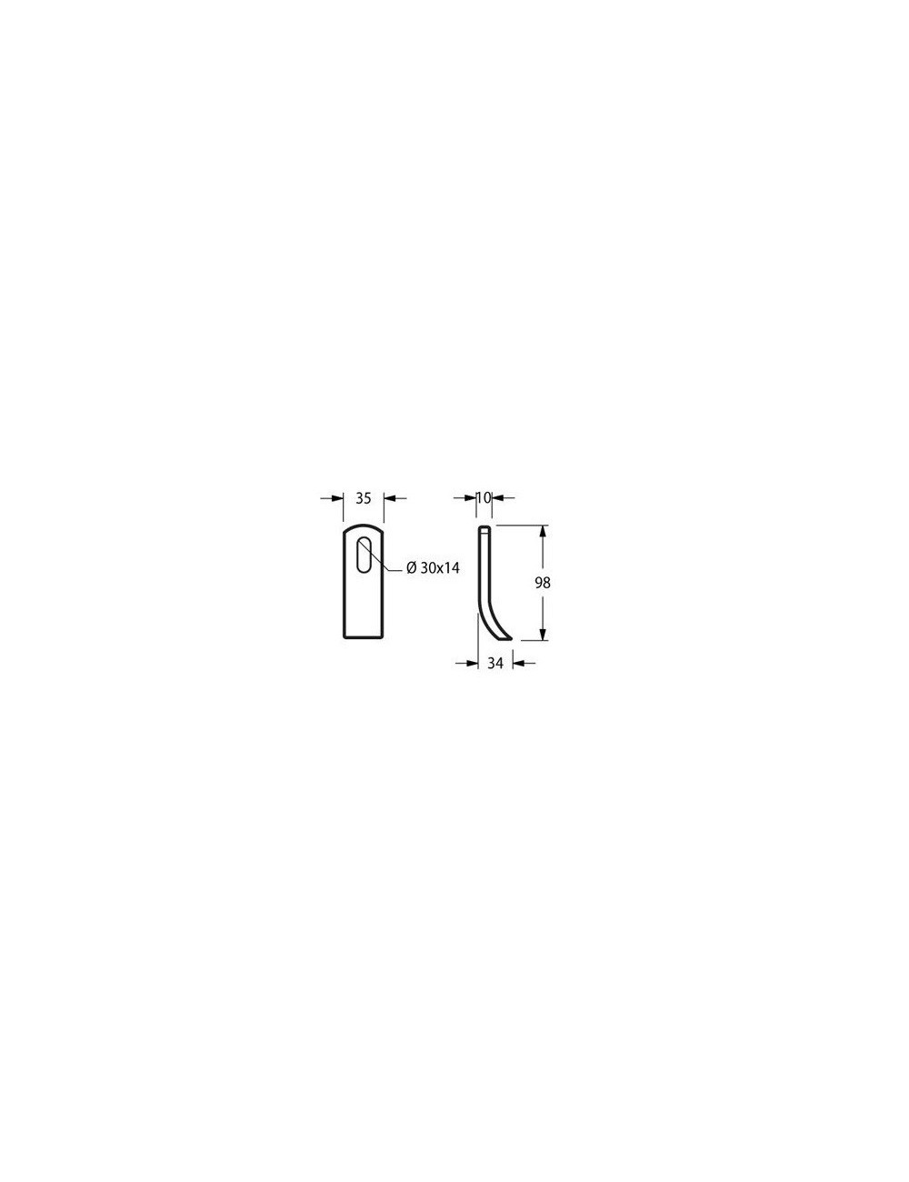 COLTELLO ZAPPATOR 62000425 35X10