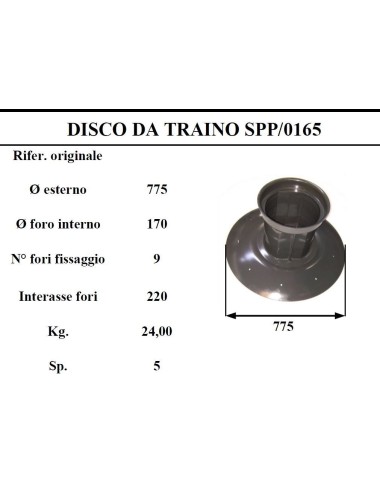 DISCO TRAINO SUPERTINO 165