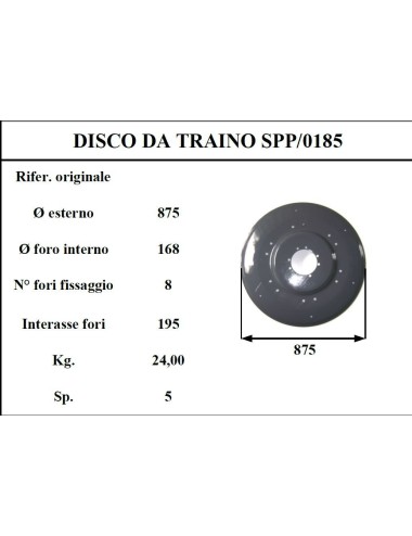 DISCO TRAINO SUPERTINO 185