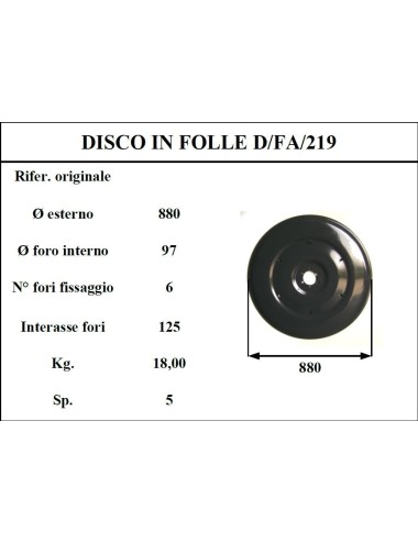 DISCO FOLLE D/FAHR 219