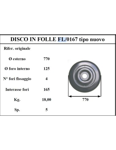 DISCO FOLLE FELLA 167 D.770