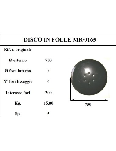 DISCO FOLLE MORRA 165