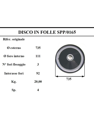 DISCO FOLLE  SUPERTINO 165