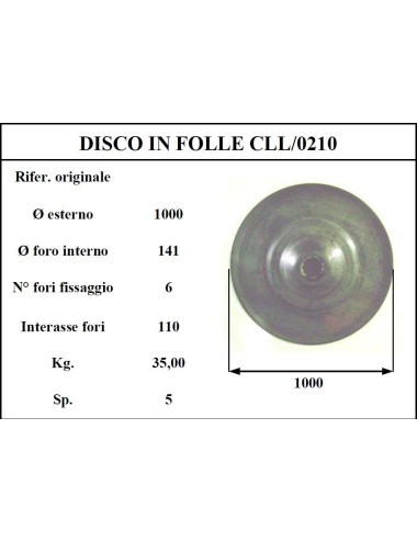 DISCO FOLLE CLAASS 210 D.1000