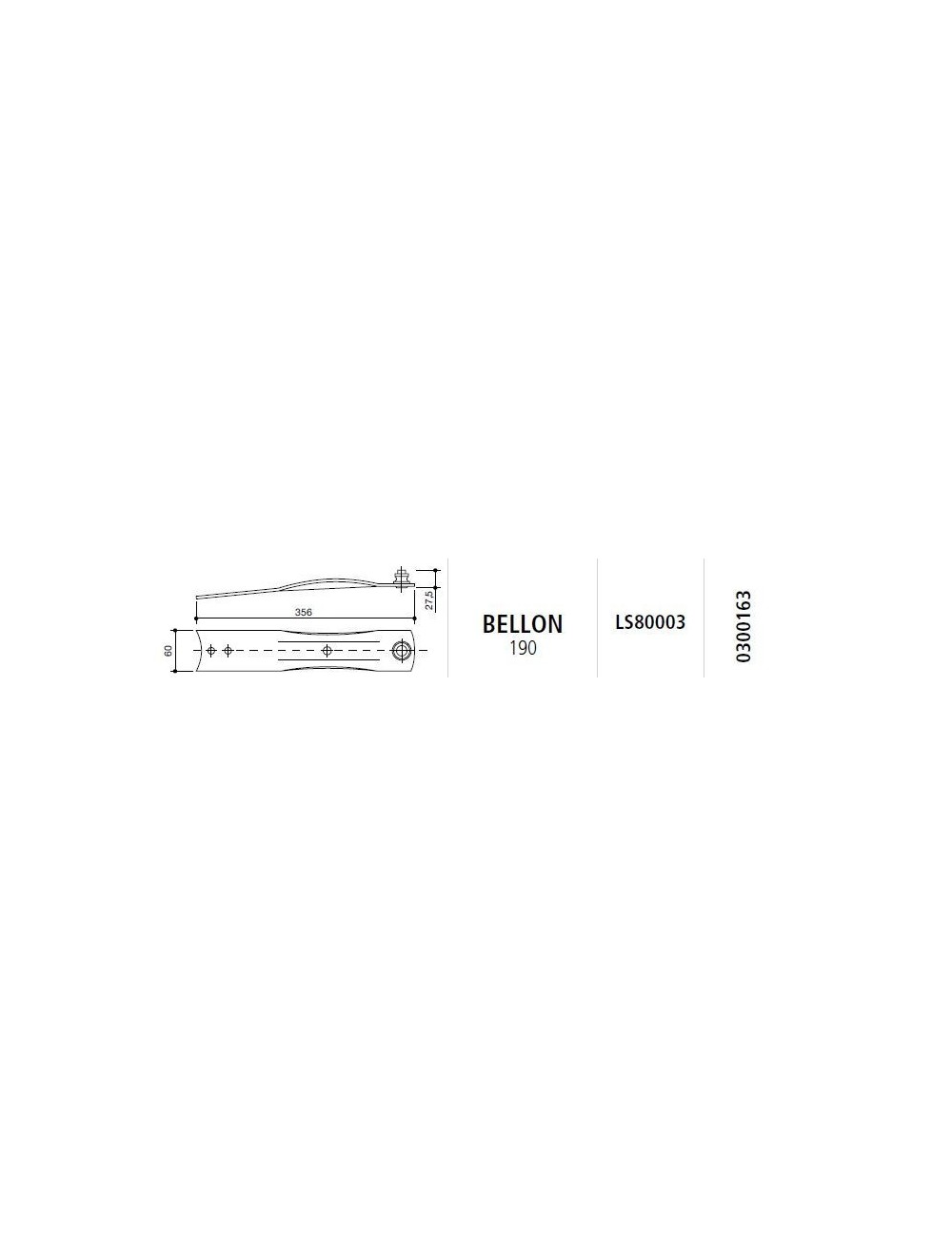 PIASTRA PORTACOLTELLI BELLON F/FC190