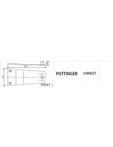 PIASTRA PORTACOLTELLO POTTINGER