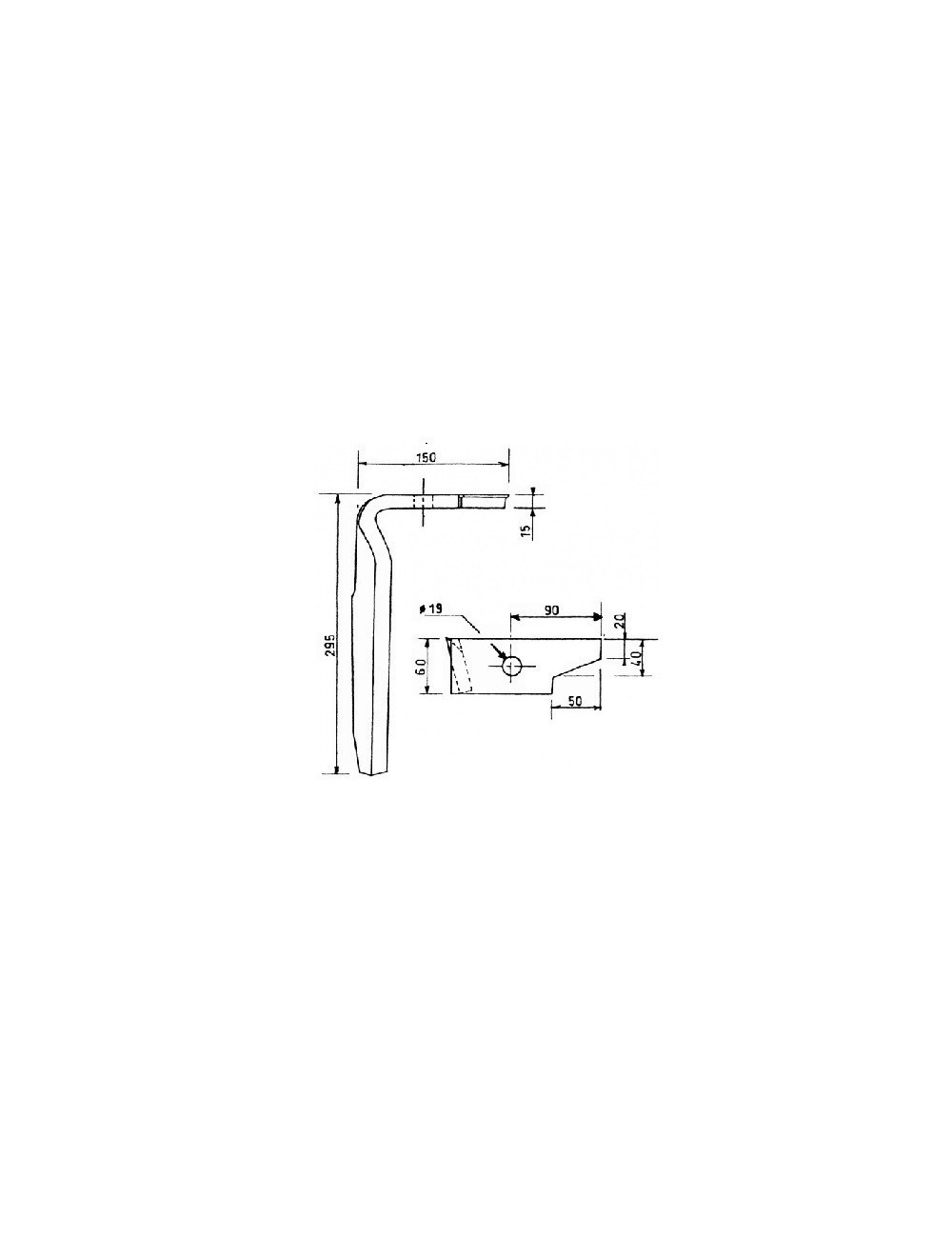 DENTE LAMA AMAZONE 60X15/19