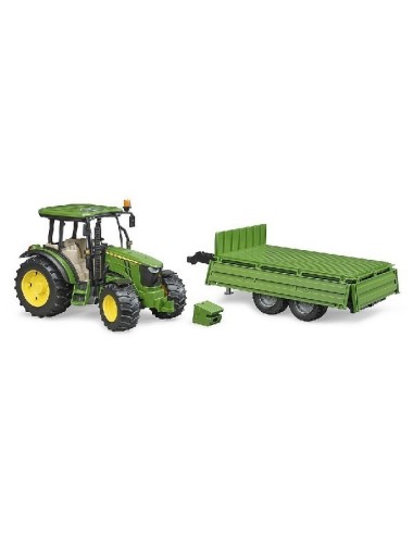 JOHN DEERE 5115M CON RIMORCHIO BRUDER - 02108