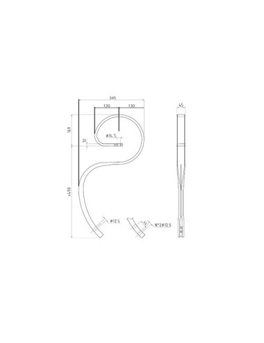 MOLLA FLEX 45X12 CON VOMERE