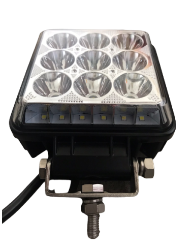 FARO LAVORO 9 LED FRONTALI + 24 LED LATERALI