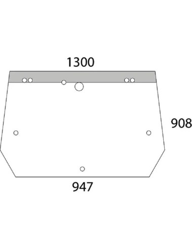 CRISTALLO POSTERIORE ADATTABILE NEW HOLLAND