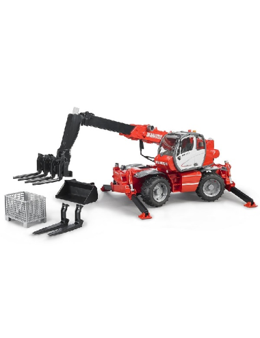 MANITOU MRT 2150 CON BRACCIO MECCANICO E ACCESSORI BRUDER - 02129