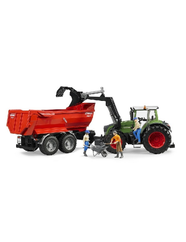 TRATTORE FENDT 936 VARIO CON BENNA BRUDER - 03041