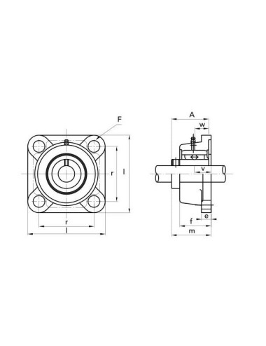 SUPPORTO UCF 207 DIAM.35