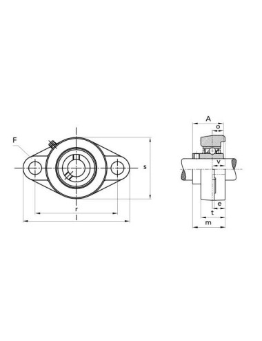 SUPPORTO UCFL 206 DIAM. 30