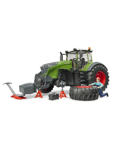 TRATTORE FENDT 1050 VARIO CON MECCANICO E ATTREZZI OFFICINA BRUDER - 04041