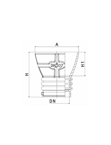 IMBUTO IN GOMMA  6 - D.160 MM