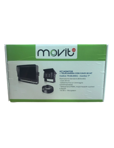 KIT MONITOR 7+ TELECAMERA POSTERIORE - SD - SPLIT