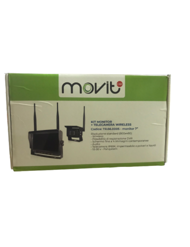 KIT MONITOR 7+ TELECAMERA POSTERIORE -SD-SPLIT-WIRELESS