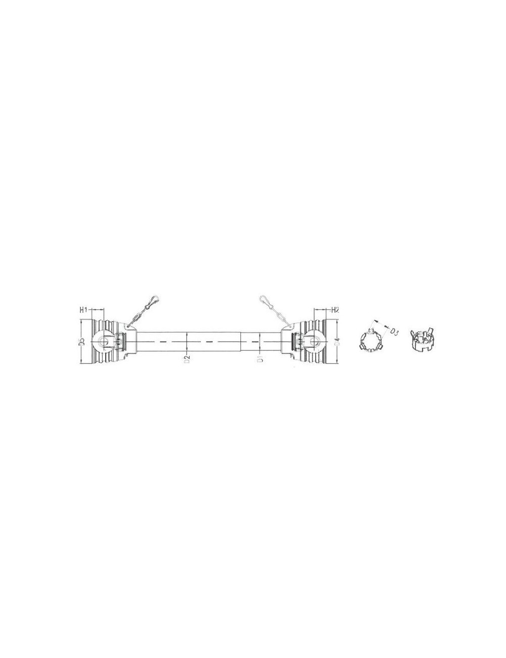 PROTEZIONE CARDANICA T.WS 2300 -  S15 - L.1400