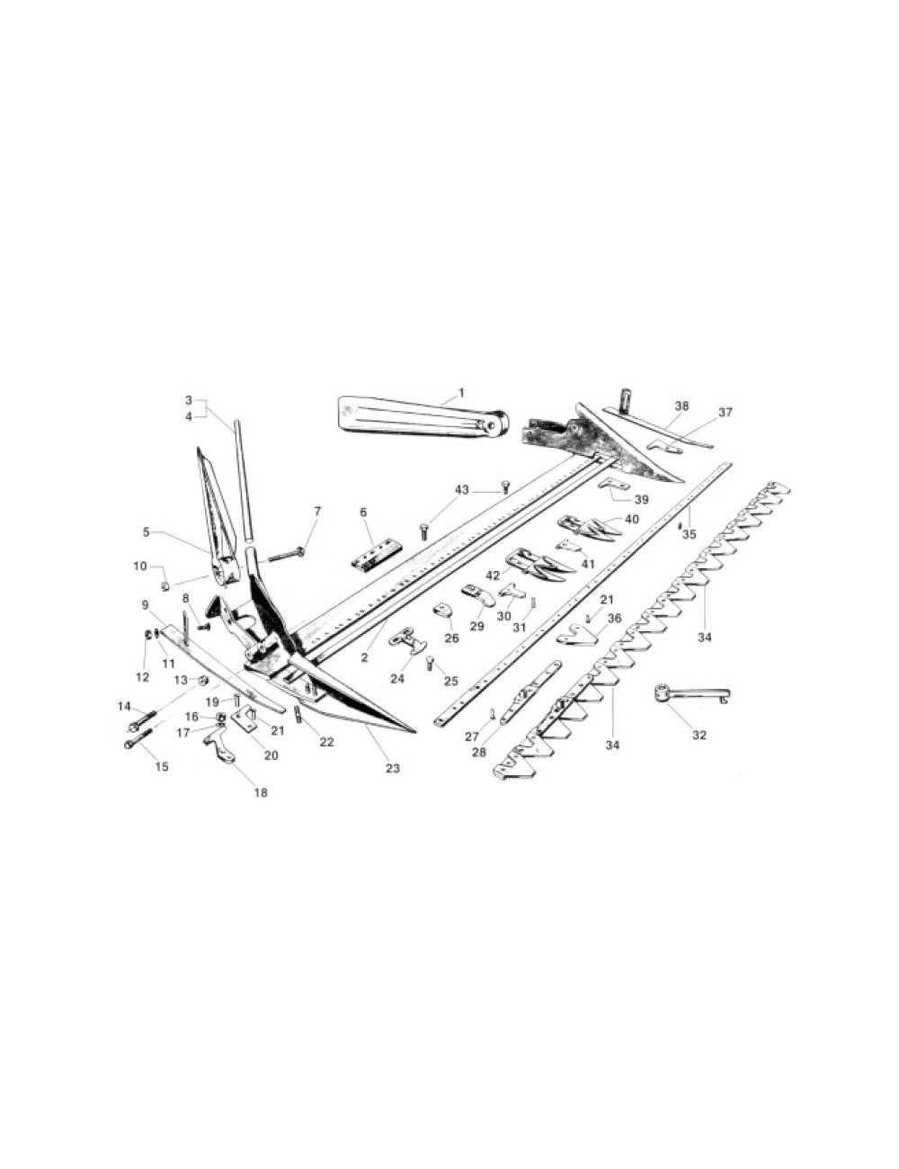 LAMA RIGATA T. B.C.S. 13 SEZIONI - 90 CM