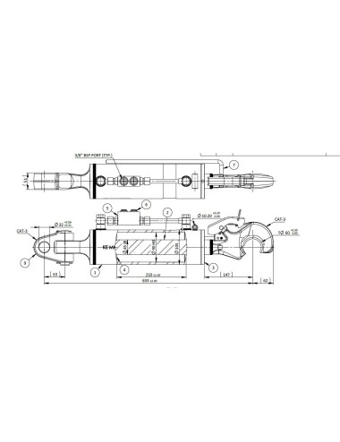 TERZO PUNTO IDRAULICO 90x45x210 FA32+ GR3 - MK