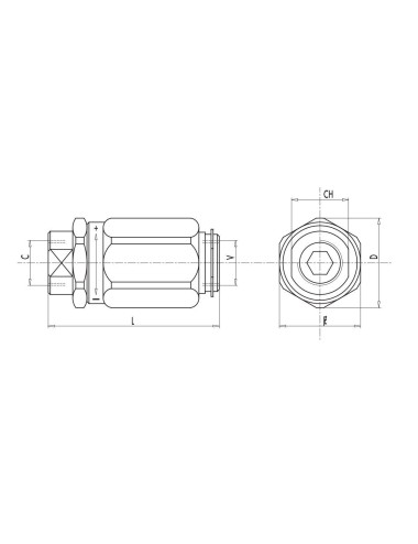 VALVOLA DI REGOLAZIONE FLUSSO UNIDIREZIONALE - 1/4