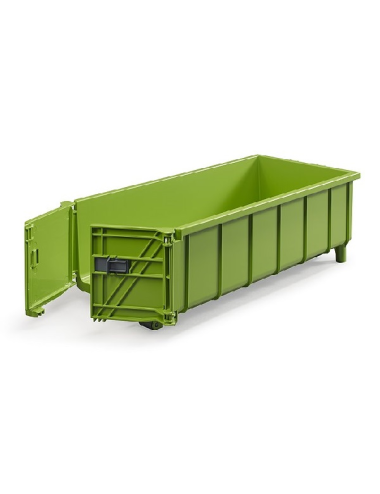 RIMORCHIO PER TRATTORI CON CONTAINER RIBALTABILE BRUDER - 02035