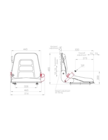 SEDILE CARRELLO MUL001M