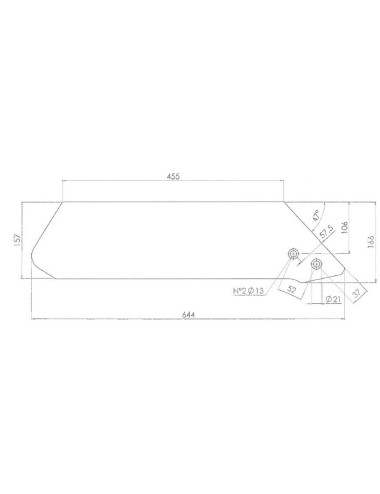 VOMERE SPALLA 46 C/PUNTA REVERSIBILE - MAF SINISTRO