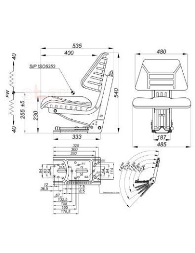 SEDILE PM 480 VARIO