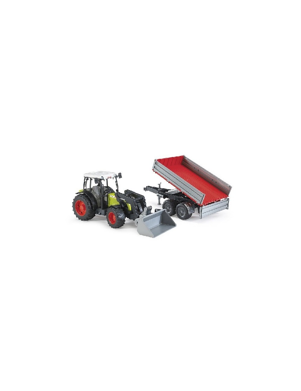 CLAAS NECTIS 267 F CON BENNA E RIMORCHI BRUDER - 02112