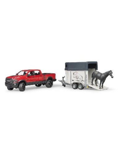 RAM 2500 POWER WAGON CON RIMORCHIO E 1 CAVALLO BRUDER - 02501