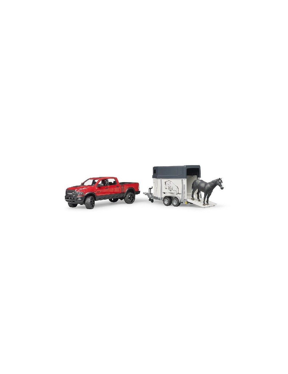 RAM 2500 POWER WAGON CON RIMORCHIO E 1 CAVALLO BRUDER - 02501