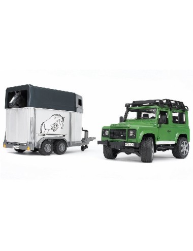 LAND ROVER DEFENDER STATION WAGON C/RIMORCHIOTRASPORTO CAVALLI BRUDER - 02592