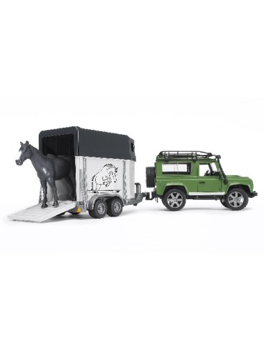 LAND ROVER DEFENDER STATION WAGON C/RIMORCHIOTRASPORTO CAVALLI BRUDER - 02592